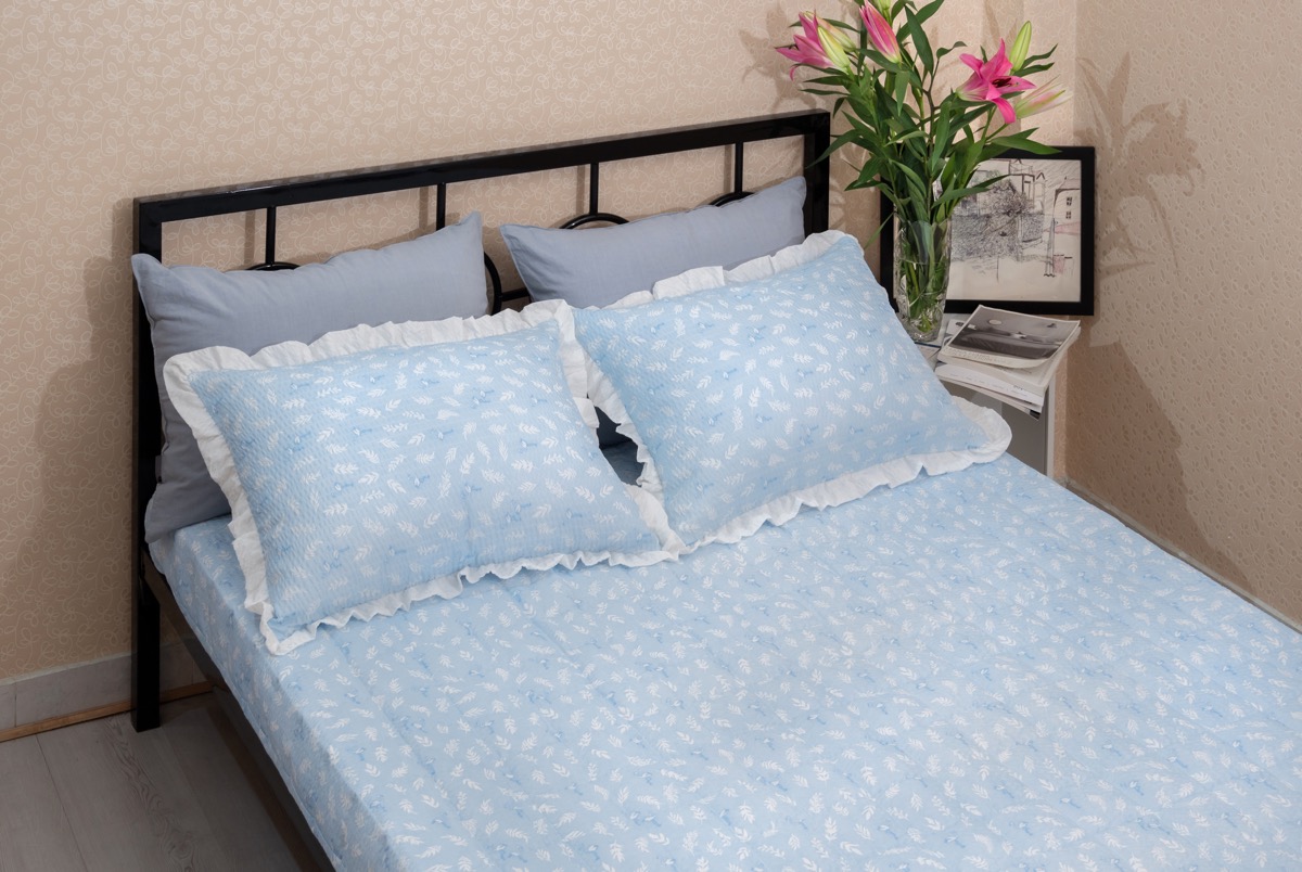 Bộ chăn drap Bamboo Hàn Quốc Hana Hana Leafmingo