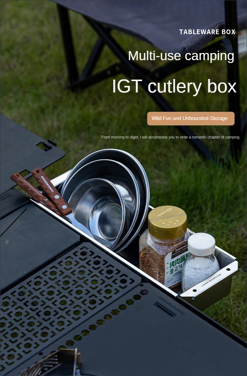 Phụ kiện hộp đựng đồ bàn ăn dùng cho bàn IGT Campingmoon BKCK-11
