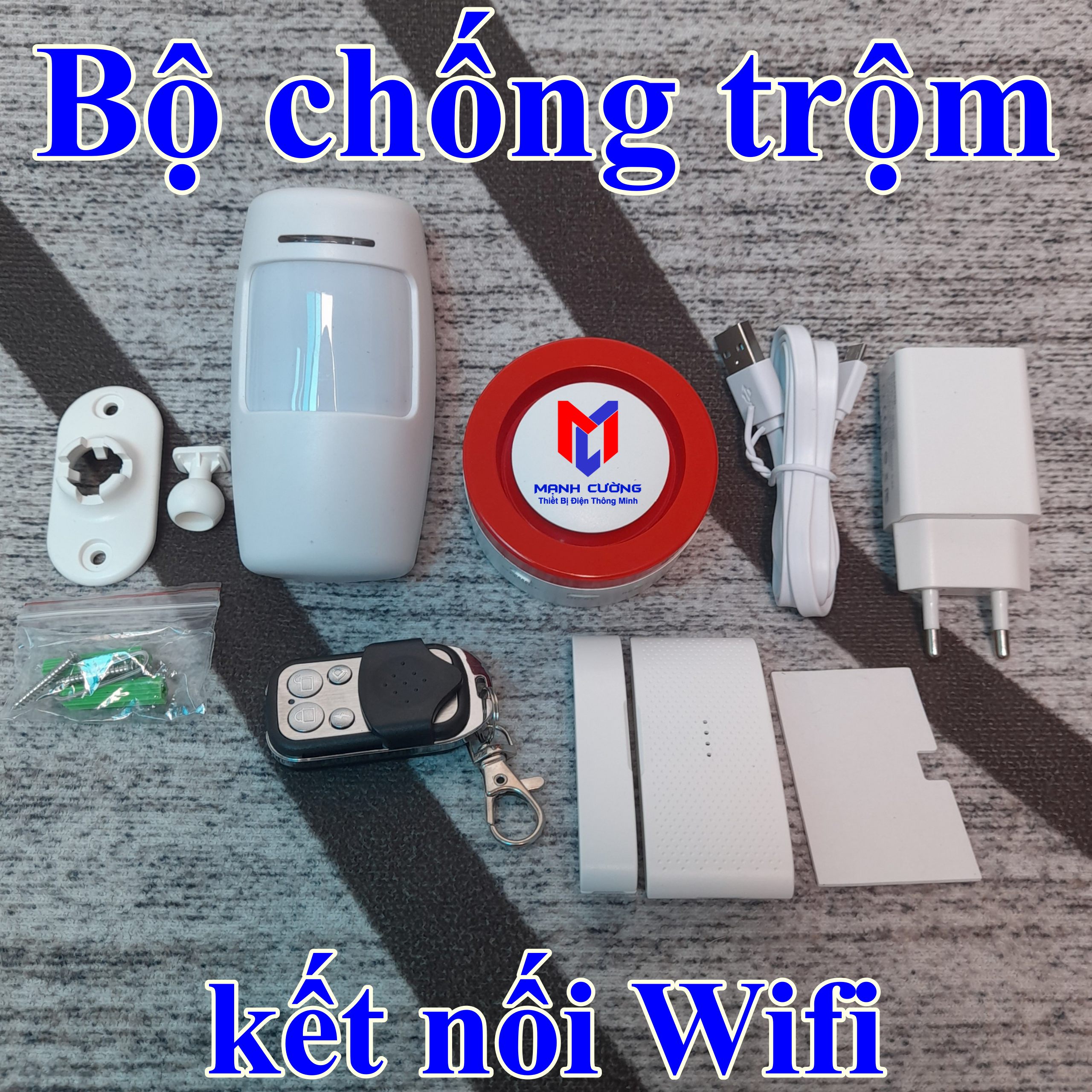 Bộ chống trộm đột nhập cho gia đình kết nối wifi qua ứng dụng TUYA, SMART LIFE