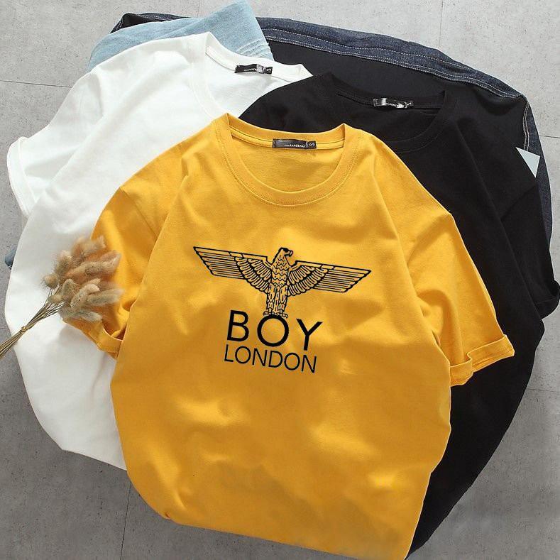 Áo thun tay lỡ nam nữ họa tiết boy london vải dày mịn 20T2748