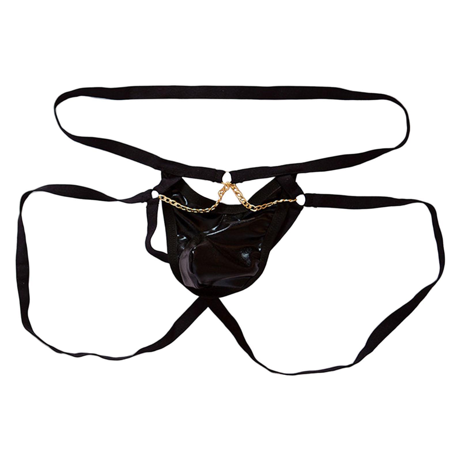 Mens Jockstrap Underpant Elastic Low  Underwear Pouch Breathable Panties