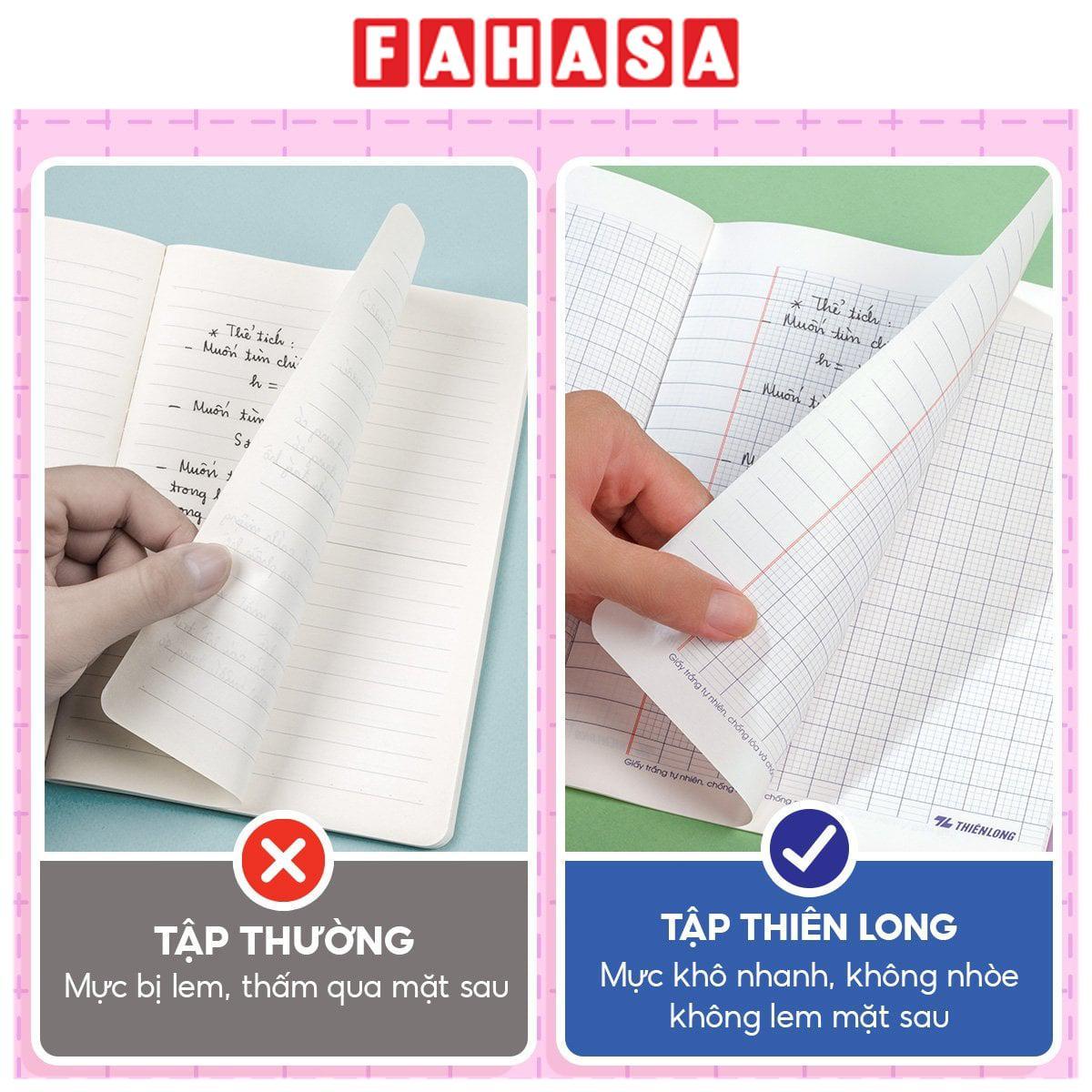 Tập Học Sinh Giấy Chống Lem - 4 Ô Ly Vuông - 96 Trang 120gsm - Thiên Long NB-121/AK - Nhân Vật Akooland Cici