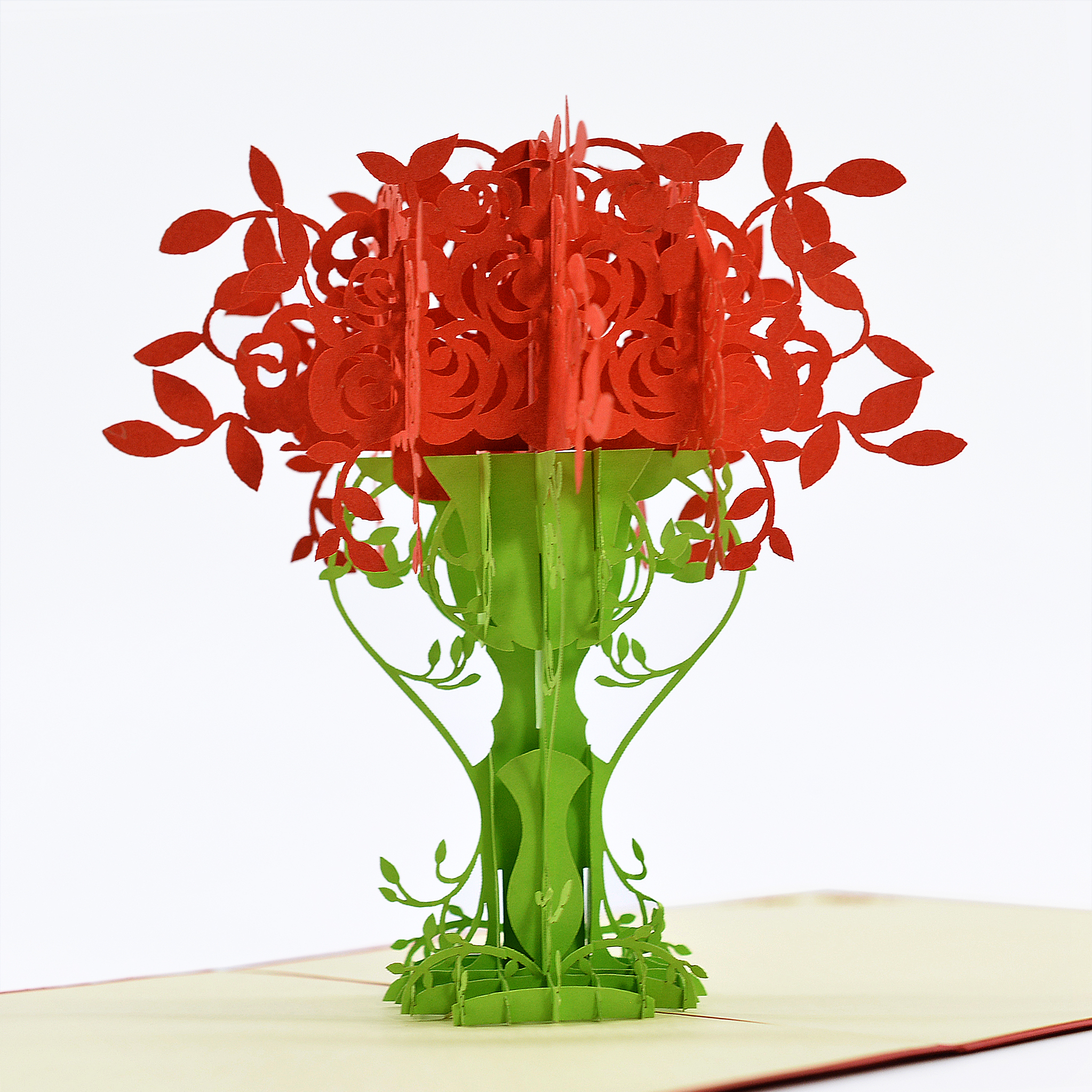 Thiệp nổi 3D Lẵng Hoa Nhiều Màu Sắc Quà Tặng Cho Ngày Sinh Nhật, Các Dịp Lễ, Thiệp Cảm Ơn, Size 15x15cm FL009