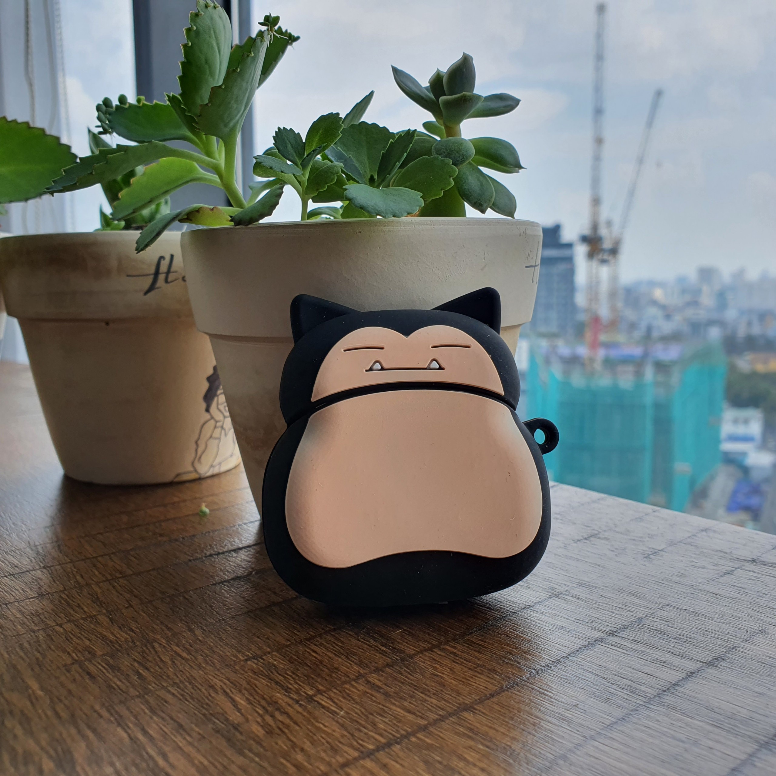 Bao Case Silicon Cho Tai Nghe Apple AirPods 1 / AirPods 2 -  Hình Pokemon Snorlax Bụng Bự