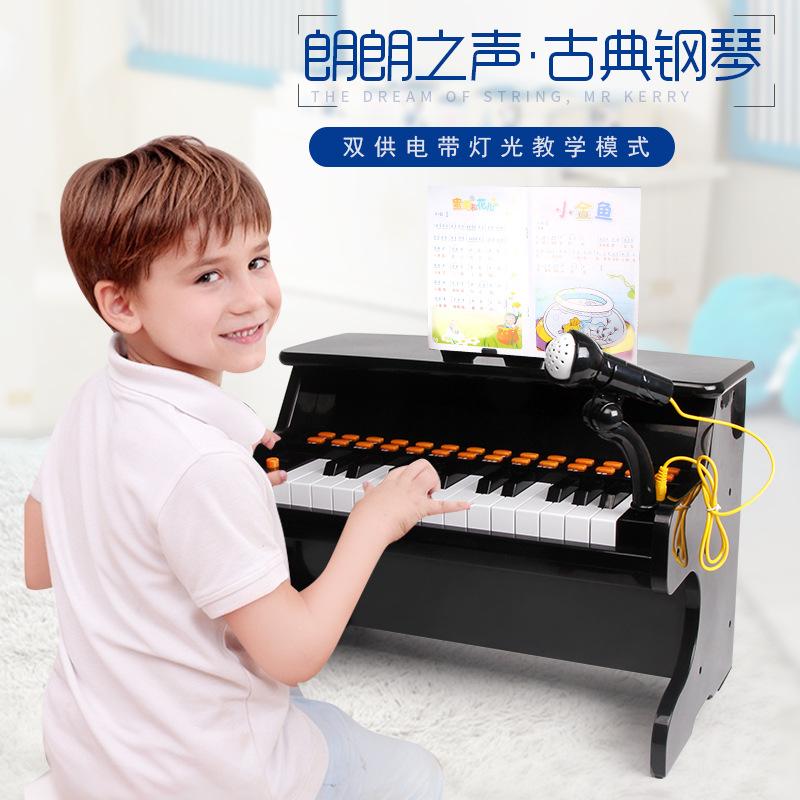 Vận Chuyển Nhanh Chóng Polaroid Nhạc Cụ Trẻ Em Mô Phỏng Đàn Piano Điện Tử Cổ Điển Có Micro Sạc Âm Thanh Nổi Hiệu Ứng Âm Nhạc Đồ Chơi