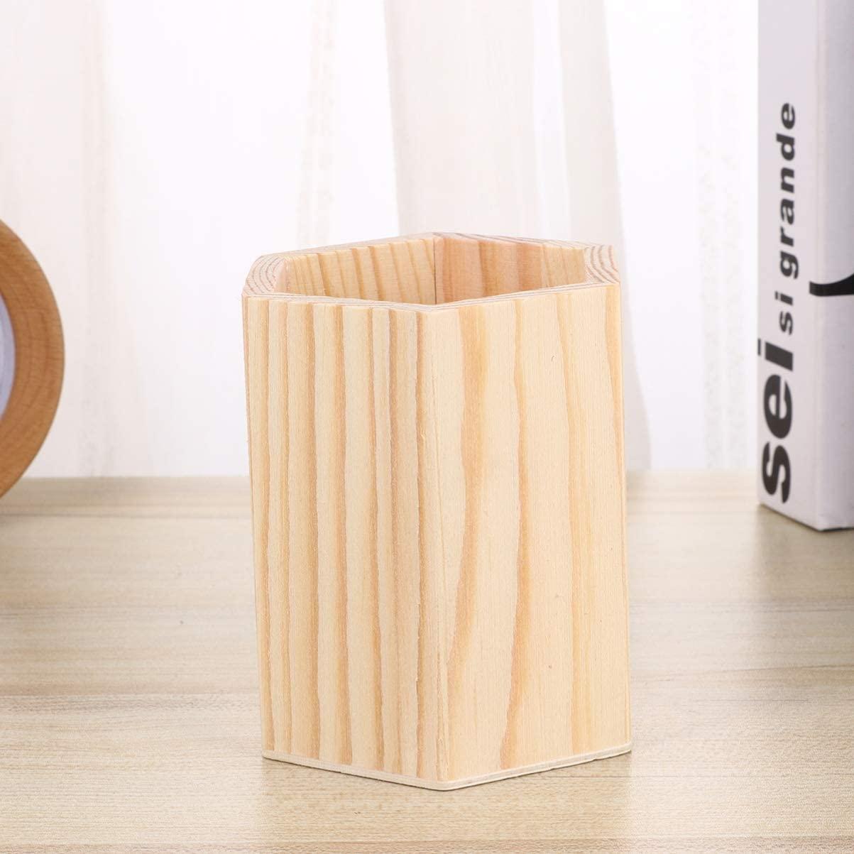 2 Chiếc Bút Gỗ Chưa Hoàn Thành Hộp Đựng Bút Chì Hộp Đựng Văn Phòng Phẩm Văn Phòng