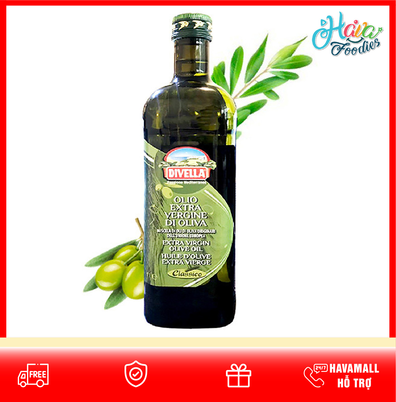 Dầu Olive Extra Virgin Olive 1000ml