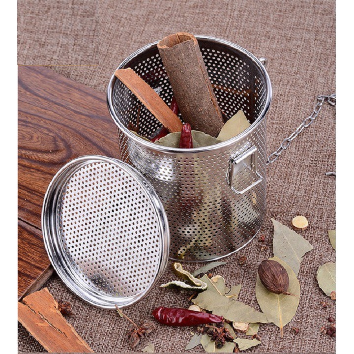 Dụng cụ lọc trà, thảo dược và gia vị bằng inox đủ size cao cấp