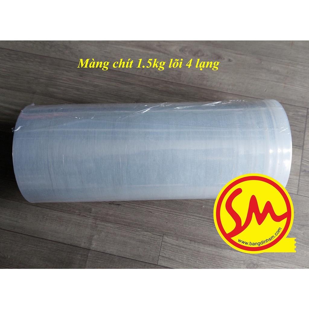 MÀNG CHÍT PE lõi 4 lạng – Màng cuốn pallet – Màng co bọc hàng hóa – Dính và dai phù hợp với CÔNG NGHIỆP ĐIỆN TỬ hoặc MAY