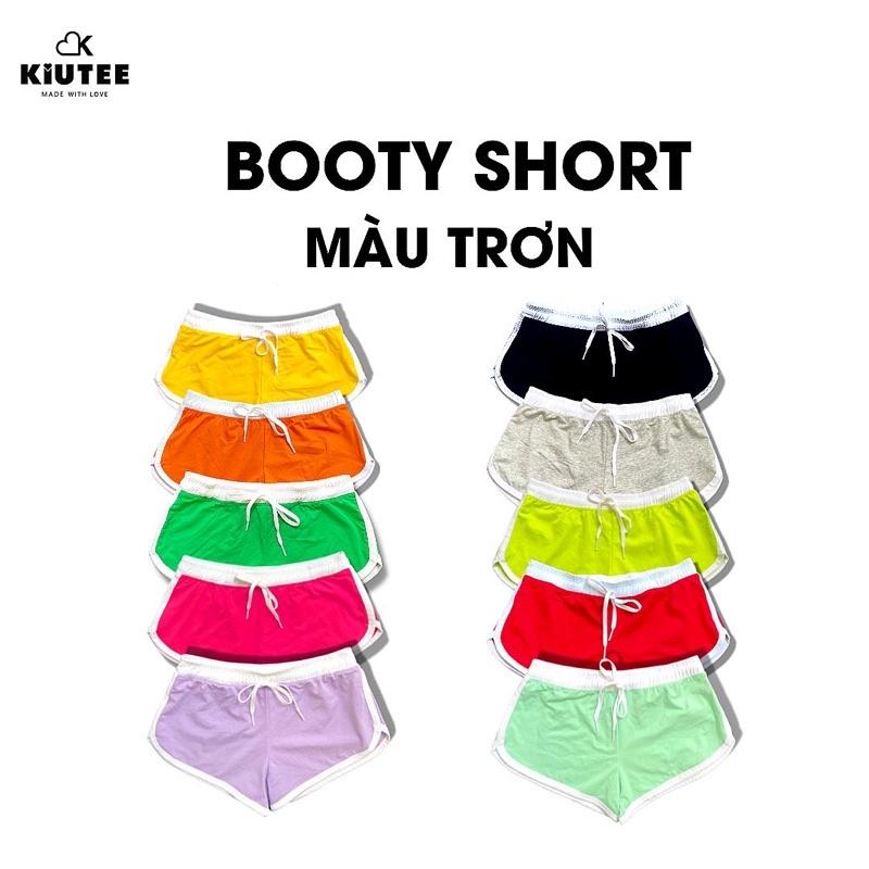 Quần BOOTY SHORT màu trơn ngắn ôm mông khoe dáng LOVEKIUTEE