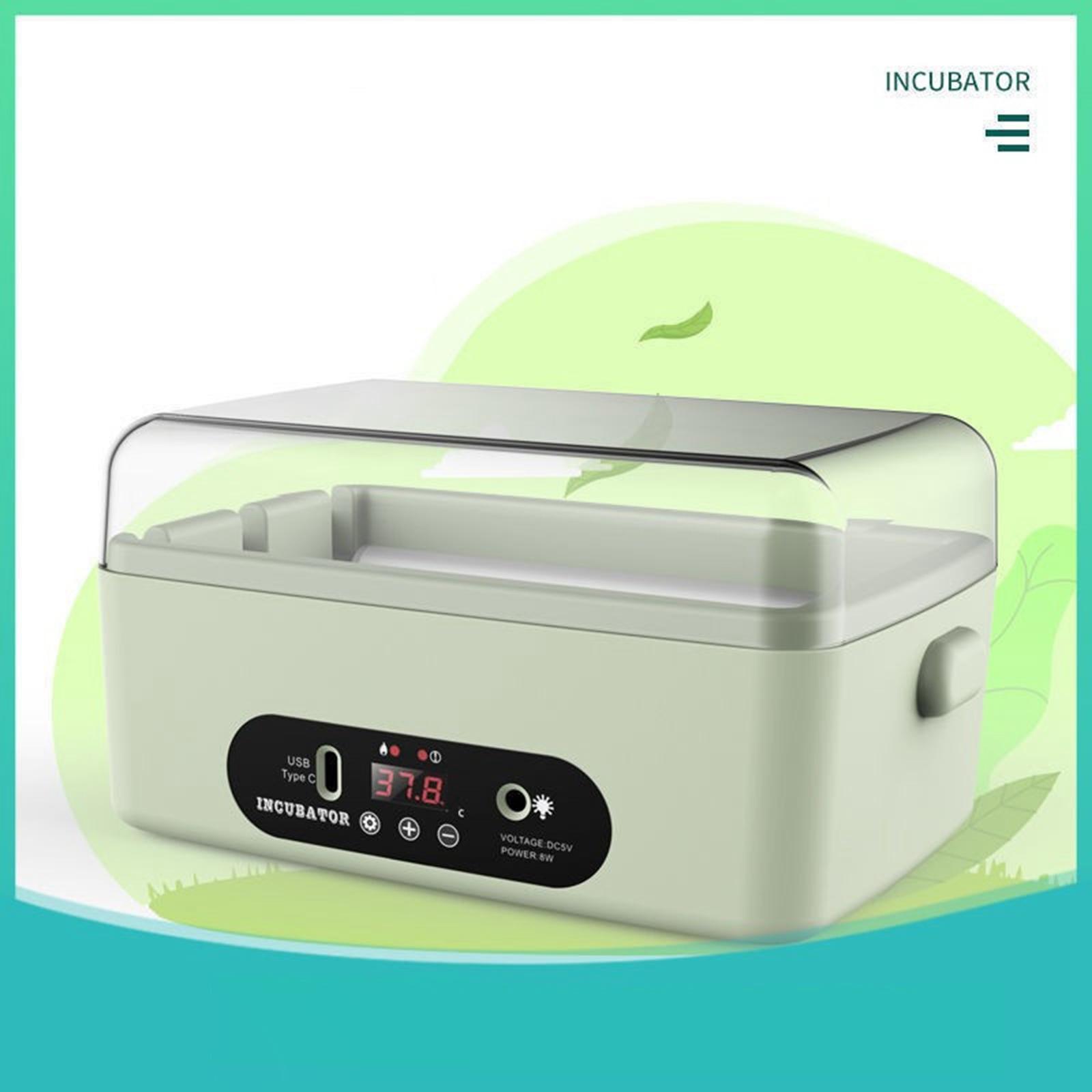 Egg Incubator Manual Egg Turner Temperature Control with Light for Duck Square