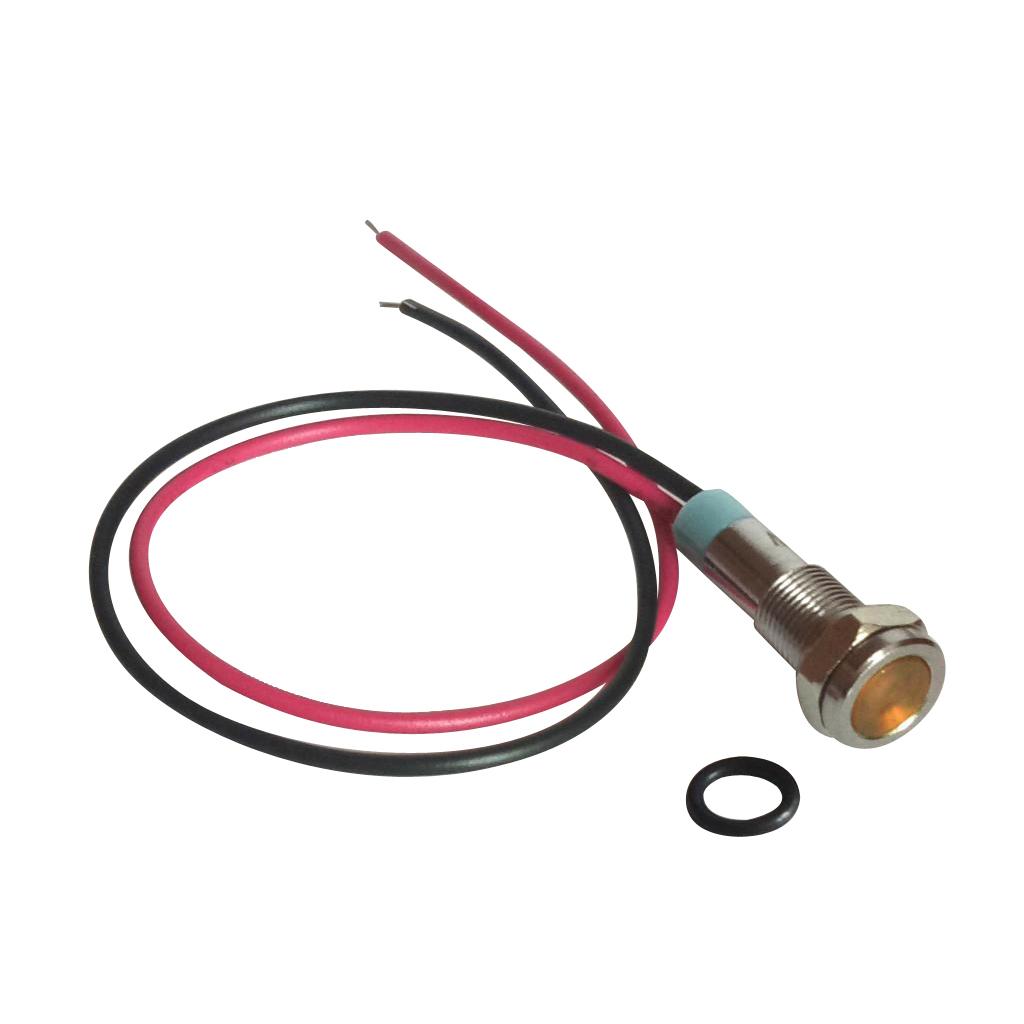 Nguồn Tín Hiệu 220 V Cung Cấp Nguồn Tín Hiệu LED Kim Loại Đèn Báo Với Dây Dẫn