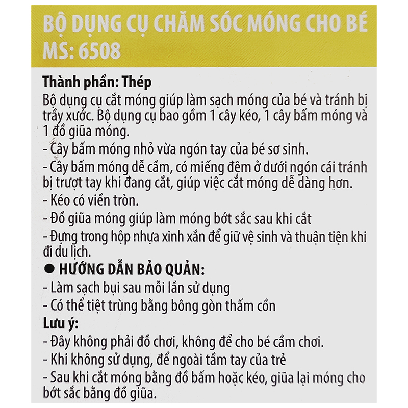 Bộ cắt móng tay cho bé Pur