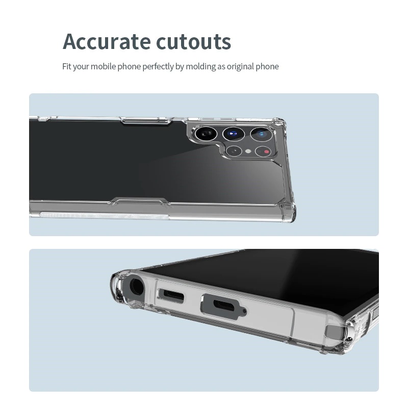 Ốp lưng dành cho SamSung Galaxy S22 Ultra loại trong suốt chống sốc chính hãng Nillkin - Hàng nhập khẩu