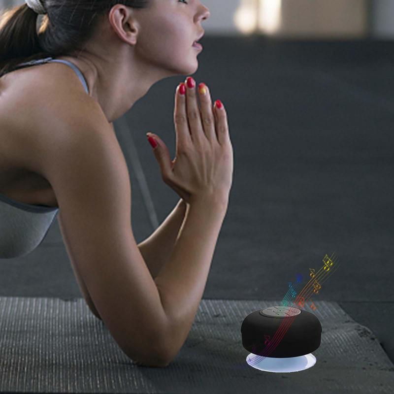 Loa răng xanh mini Loa phòng tắm không thấm nước Loa vòi hoa sen không dây Máy nghe nhạc hấp phụ mạnh cho xe hơi Hồ bơi ngoài trời Màu sắc: Đen