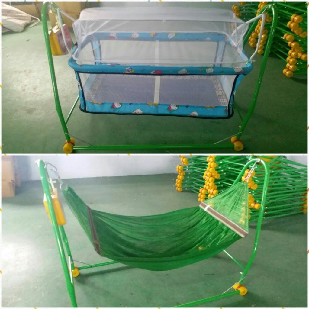 Nôi Điện Võng Xếp Tự Động Quang Hưng 2 Trong 1