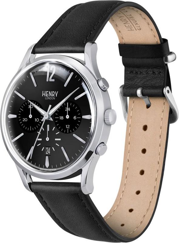 Đồng Hồ Nam Dây Da Bò Henry London HL41-CS-0023 Edgware (41mm) - Đen + Dịch Vụ Khắc Tên