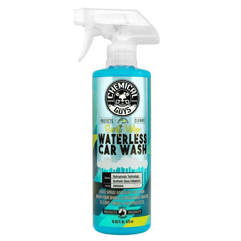 Dung dịch rửa xe khô (xịt - lau - sạch - bóng) dùng chăm sóc ô tô thương hiệu Chemical Guys SWIFT WIPE COMPLETE WATERLESS CAR WASH EASY SPRAY &amp; WIPE FORMULA 16oz (473ml)