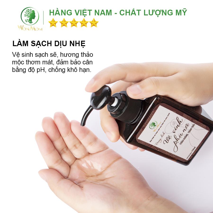 Bộ sạch sâu, trẻ hóa và se khít cửa mình cơ bản Wonmom ( 1 Dung dịch vệ sinh + 1 Hộp xông cửa mì