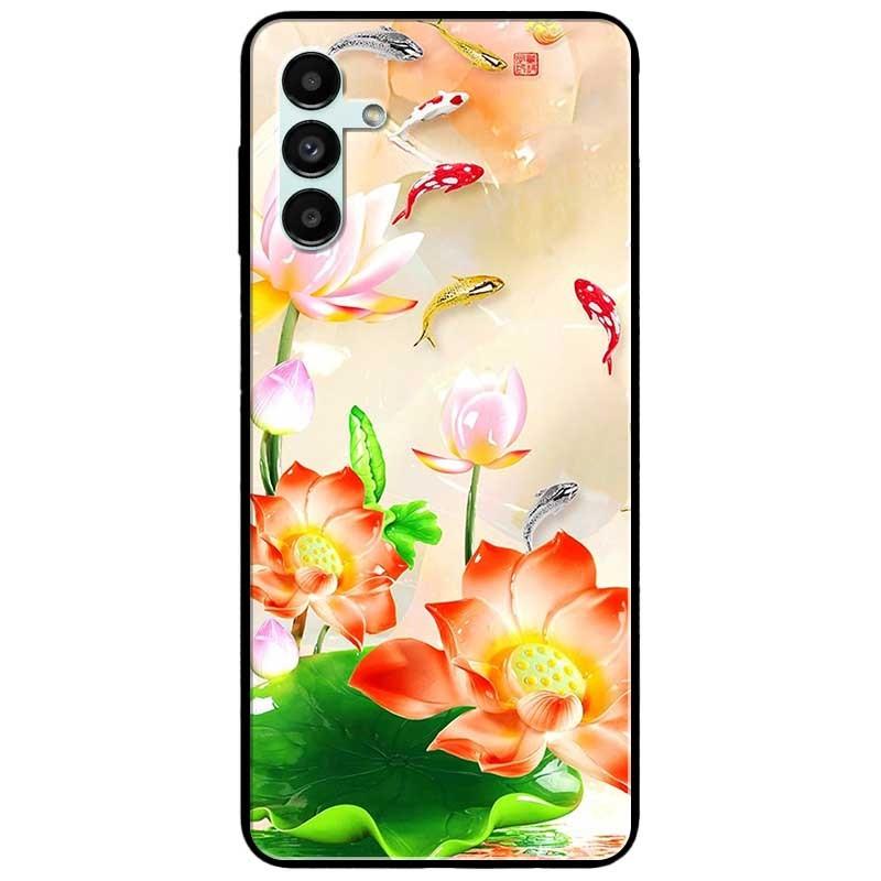 Ốp lưng dành cho Samsung A13 5G - Samsung A33 5G - Sen Đỏ Và Koi