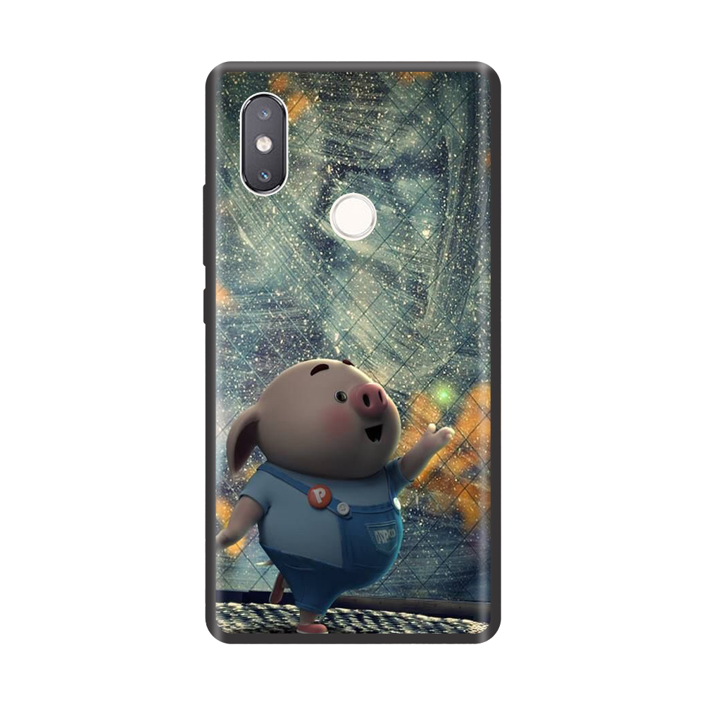 Ốp lưng TPU viền dẻo cho điện thoại XIAOMI MI 8 SE Hình Heo Con Chạy Bộ