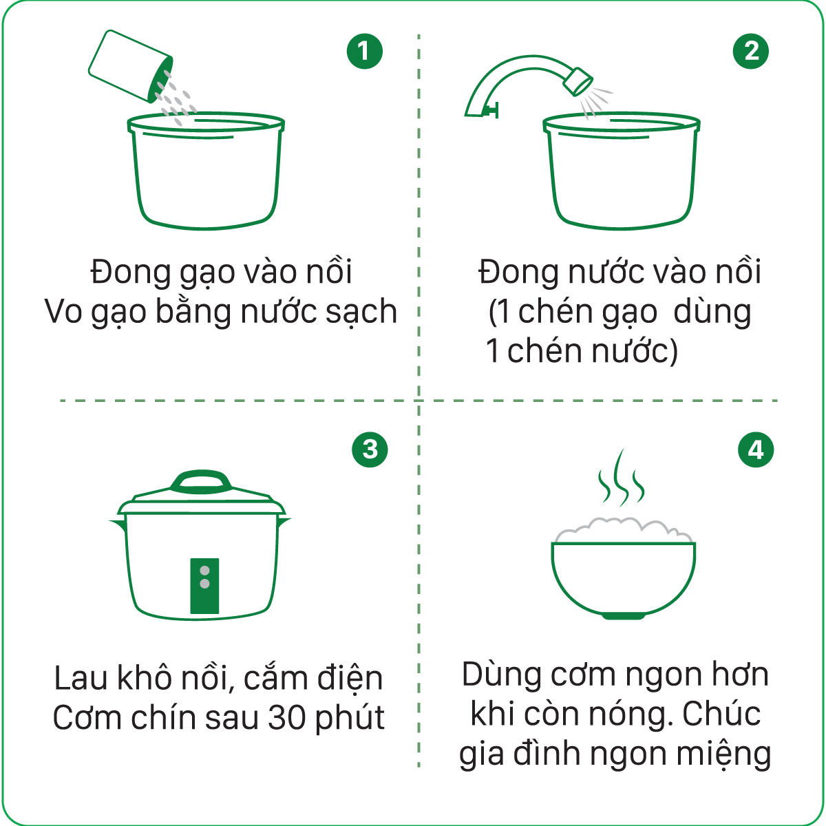 Gạo Thơm Lài Gente Food Hảo Hạng túi 5kg đặc biệt cơm thơm, mềm, dẻo cho đến khi nguội.