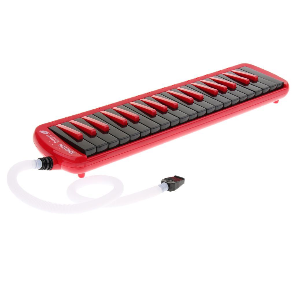37 Key Melodica Piano Keyboard with Bag Mouthpiece Blowpipe Cloth