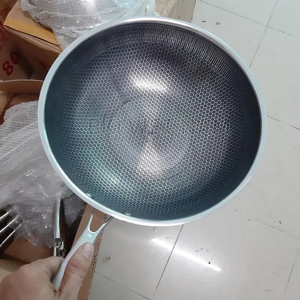 Chảo Chống Dính Sâu Lòng 32CM Vân Đá Tổ Ong Hàn Quốc, Dùng Được Cho Mọi Loại Bếp