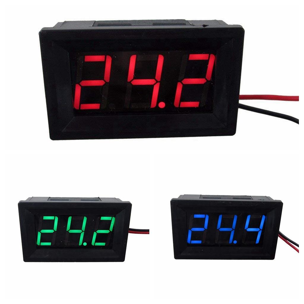 2 Wire DC 5~120V Digital Voltmeter Gauge Tester LED Display Panel - Choice of LED Color