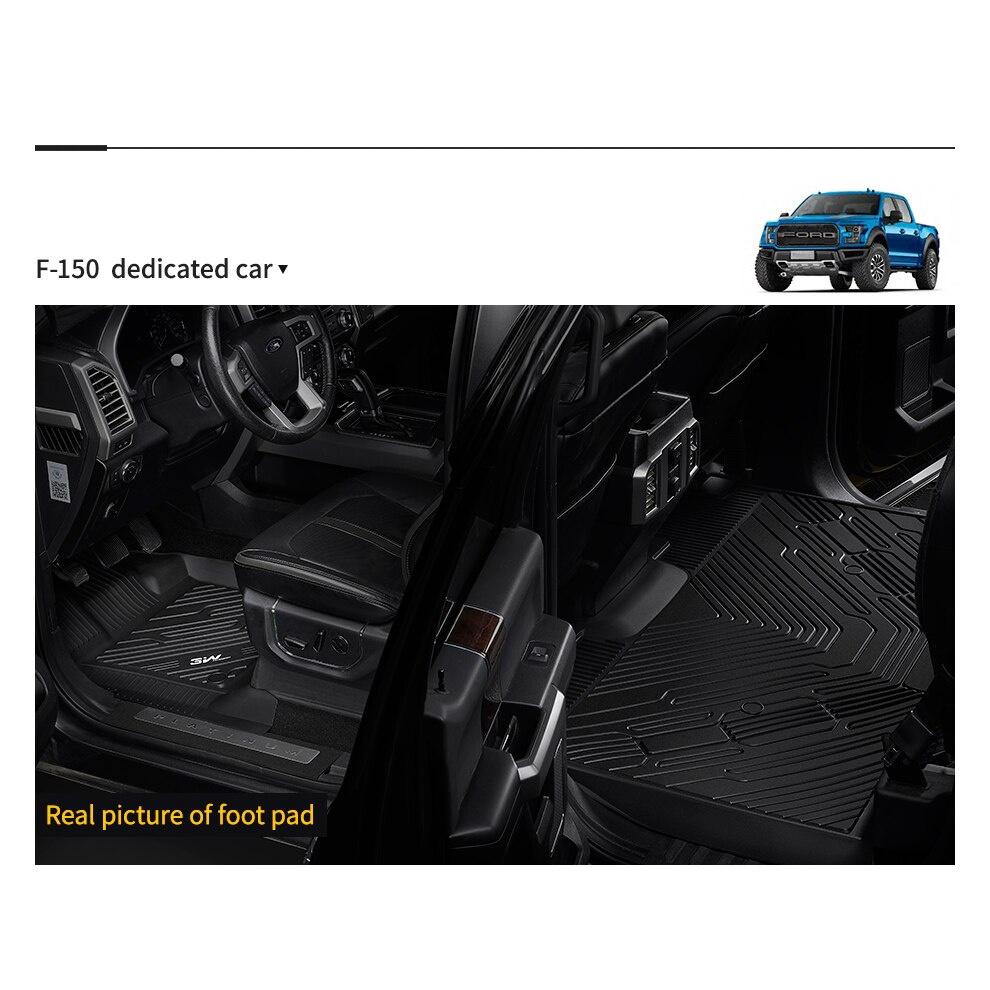 Thảm lót sàn xe ô tô Ford Escape 2018-đến nay Nhãn hiệu Macsim 3W chất liệu nhựa TPE đúc khuôn cao cấp - màu đen