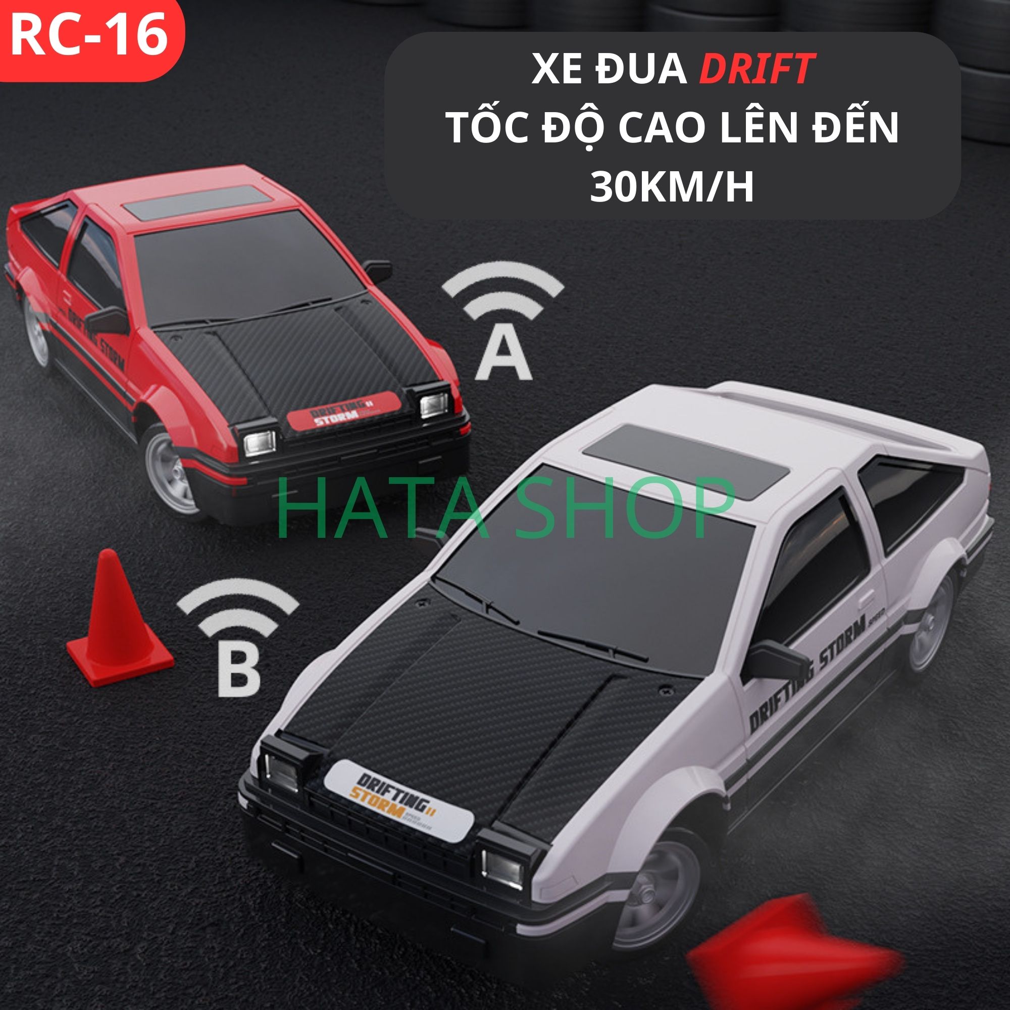 Xe Đua Điều Khiển Drift Super GTR Japan Subaru 30km/h SBR Nissan Tỉ Lệ 1/16 Có Điều Tốc MOTUL AUTECH Nâng Cấp 2023