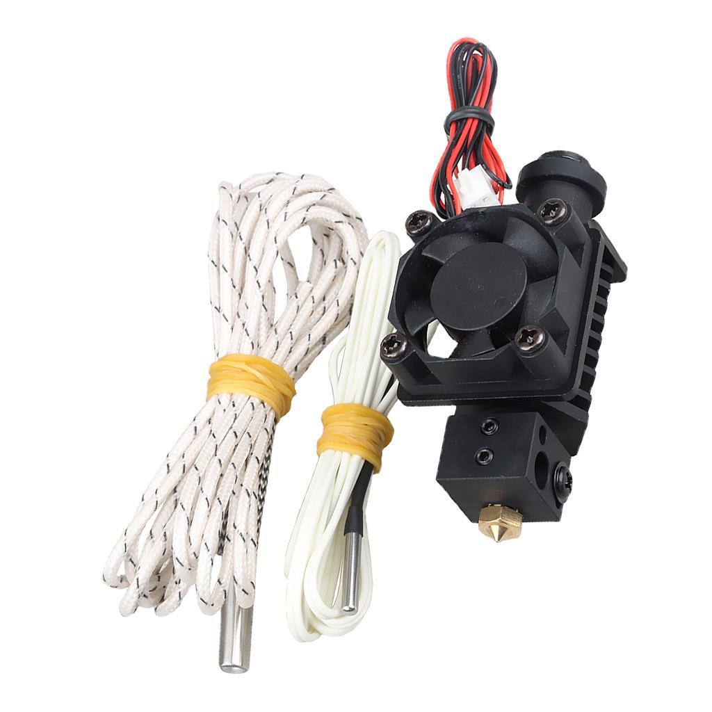 3D Printer Parts V6 Hexagon Straight Through Throat Hot End Extruder Kit