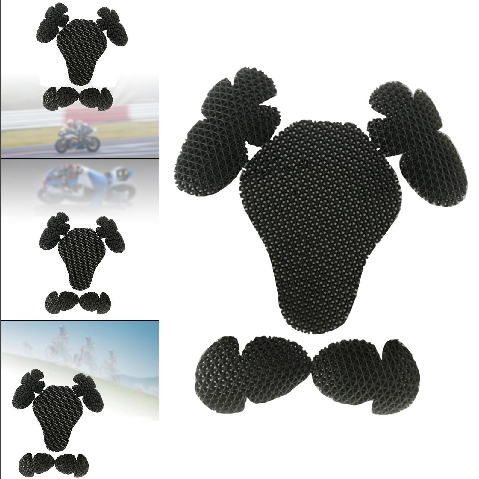 5 Pieces Protector Accs Knee Back Pads Motorcycle Protective Gear Adult