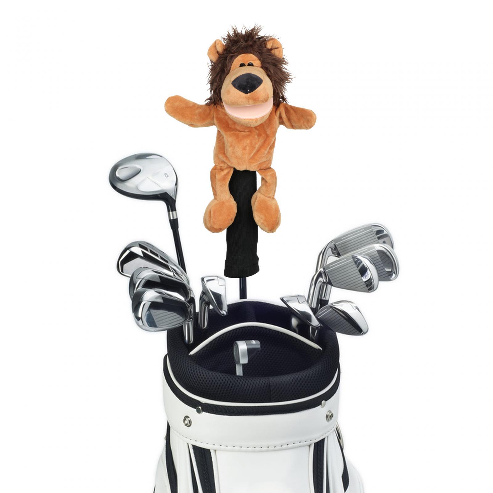 Golf Wood Headcover Golf Head Cover Plush Novelty Cute Durable Fashion Golf Head Cover Golf Driver Headcover for Outdoor Sports Unisex