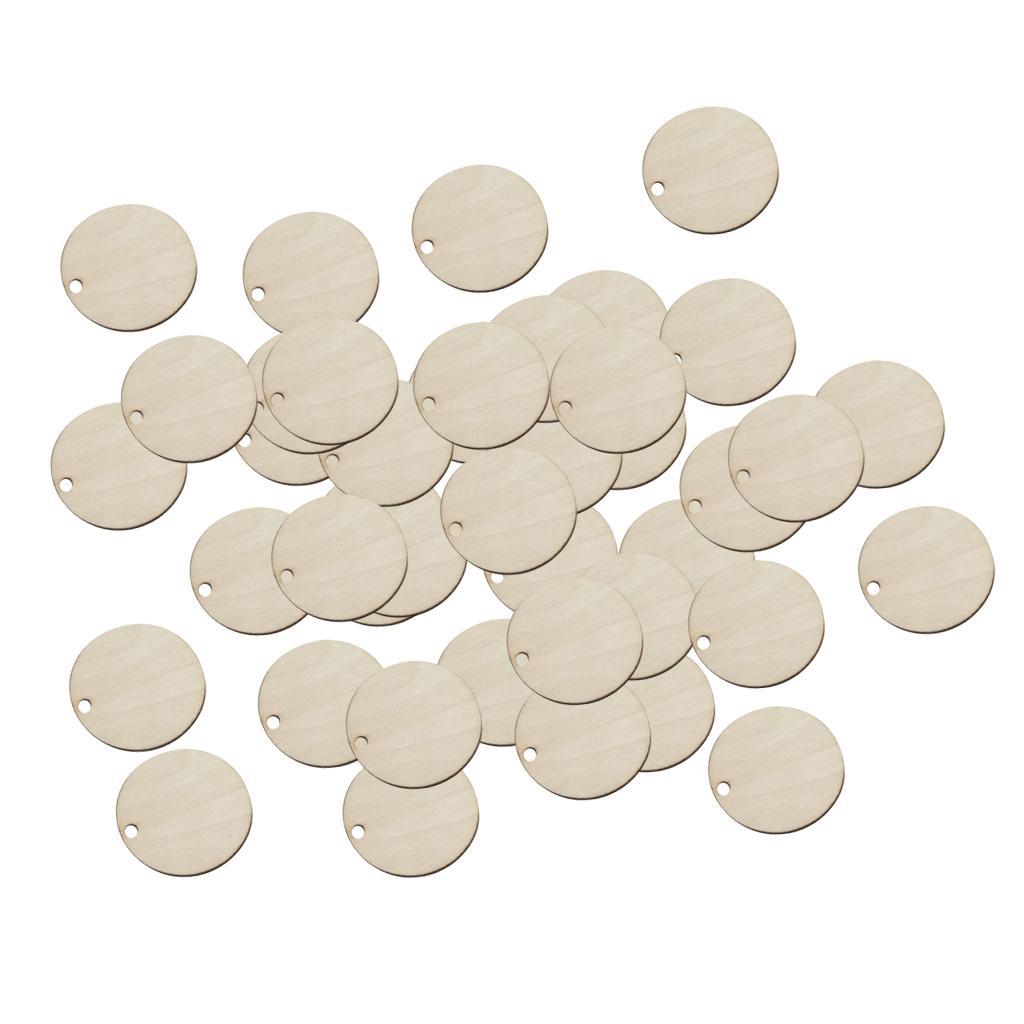 Wholesale 100 Pack Unfinished Wood Cutout Wood Pieces for Craft DIY Projects