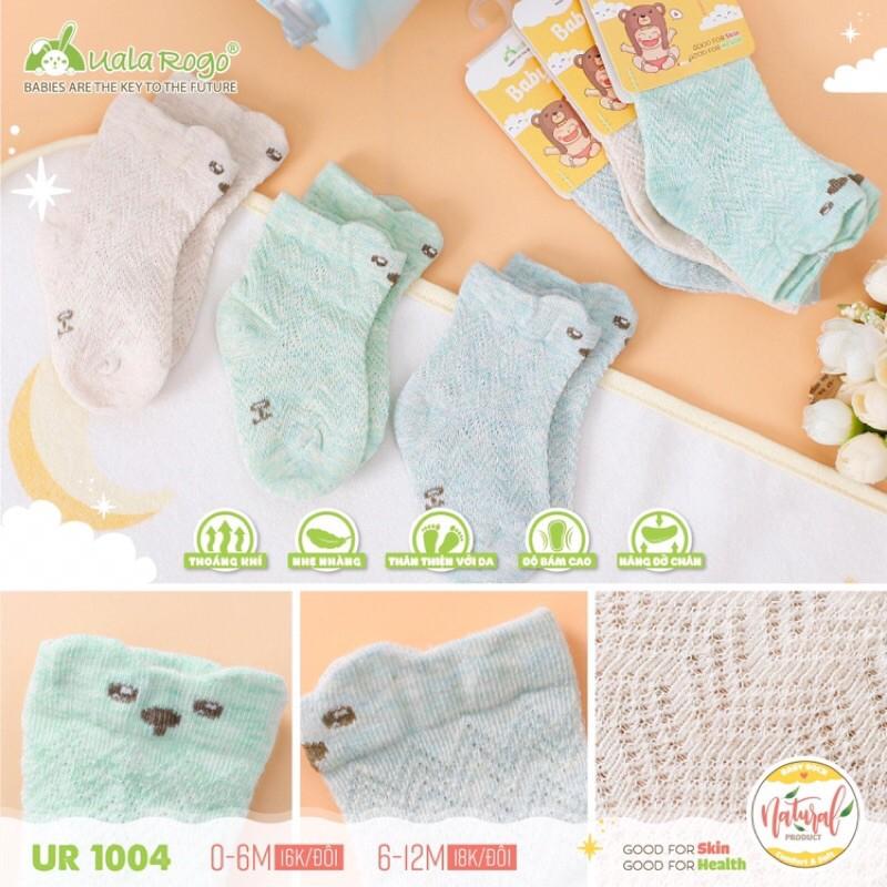 Tất lưới mỏng cho bé 0-12m UALA ROGO ( giá 1 đôi)