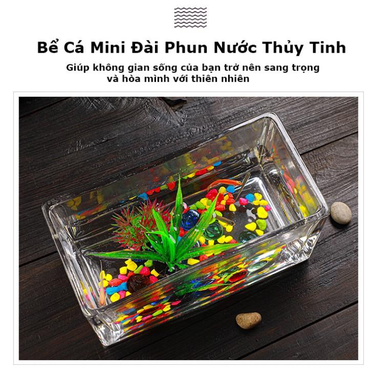 Bể cá để bàn Trang Trí Nhà Cửa Nghệ Thuật Wealthy Teapot