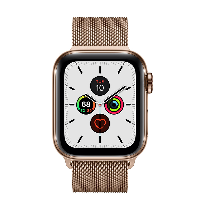 Đồng Hồ Thông Minh Apple Watch Series 5 LTE GPS + Cellular  Stainless Steel Case With Milanese Loop (Viền Thép &amp; Dây Thép) - Hàng Chính Hãng VN/A