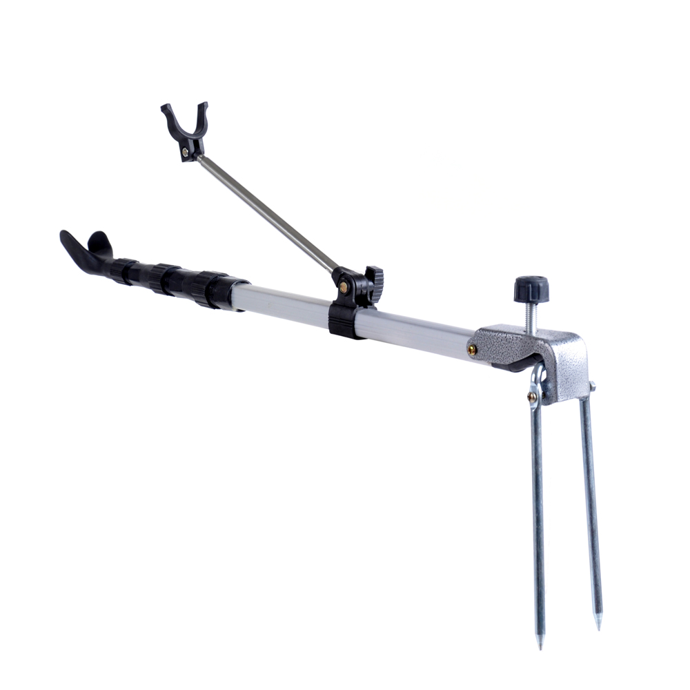 Giá đỡ cần câu được cấu tạo từ chất liệu hợp kim nhôm siêu bền, có thể kéo dài đến 137cm