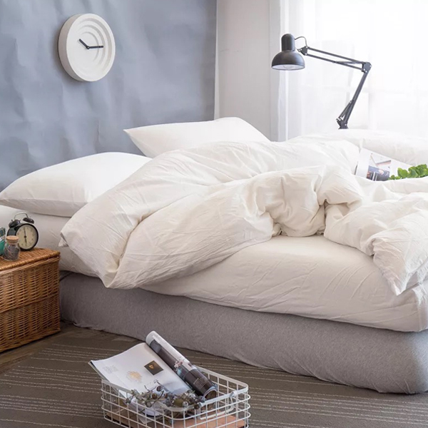 Bộ Chăn Ga Gối Cotton Basic - Trắng Tinh khách Sạn