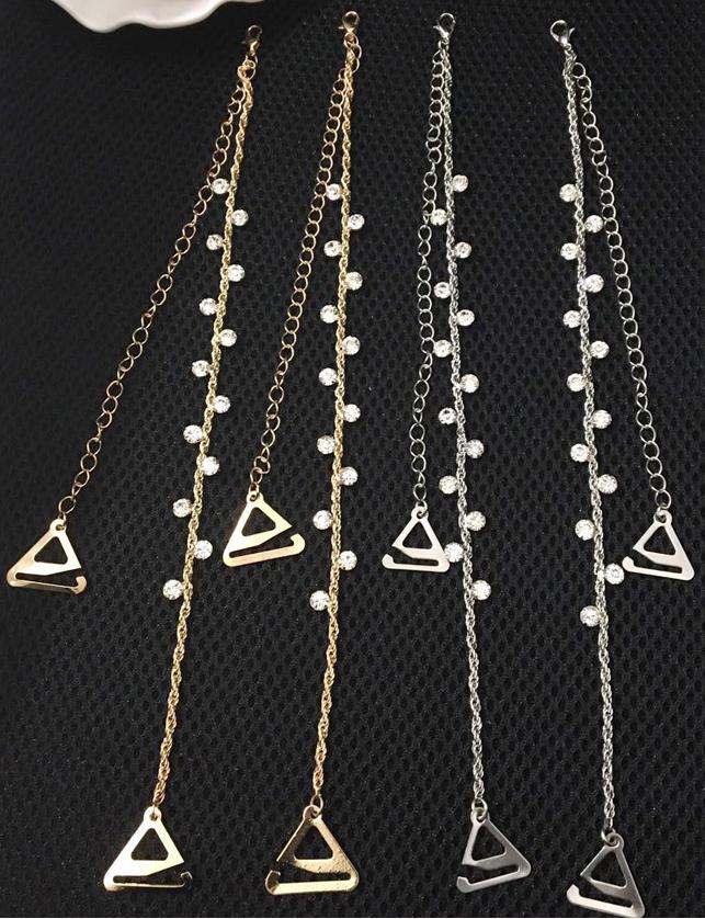 Dây áo ngực bra cao cấp đính đá và hoa lấp lánh sang chảnh DA07