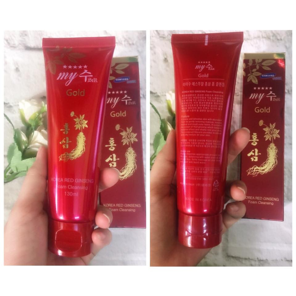 Tẩy tế bào chết hồng sâm Red Ginseng Peeling Gel My Jin Gold Hàn Quốc 130ml + Móc khoá