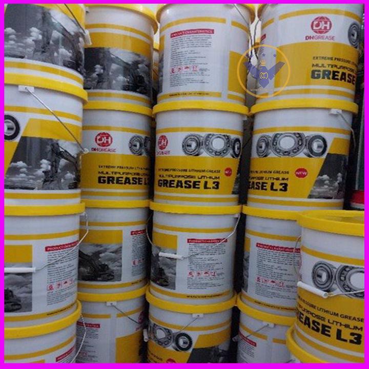 Mỡ Bôi Trơn DH Grease L3 Có Đĩa Hút Chịu Nhiệt - xô 13kg