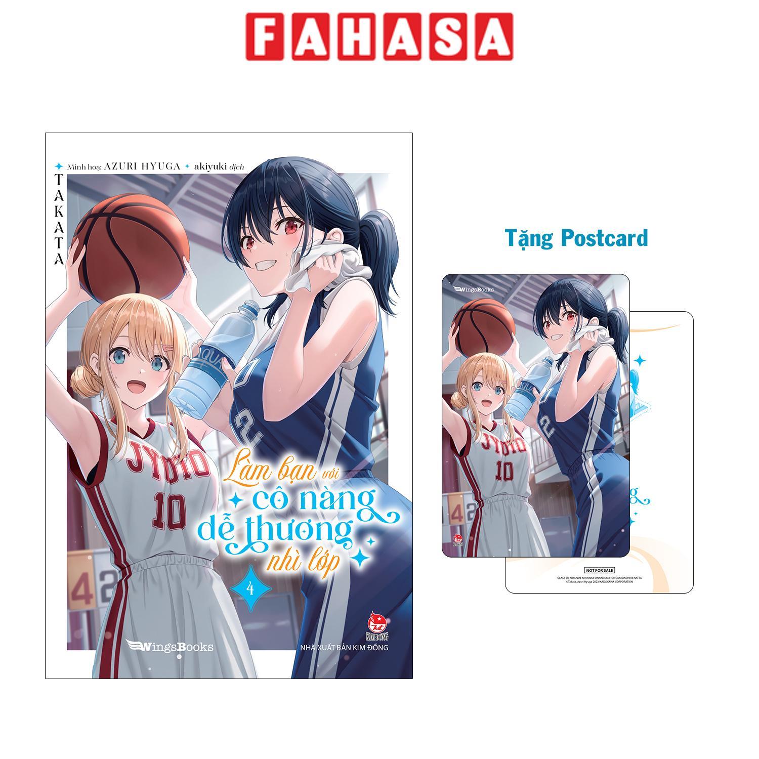 Sách - Làm Bạn Với Cô Nàng Dễ Thương Nhì Lớp - Tập 4 - Tặng Kèm Postcard