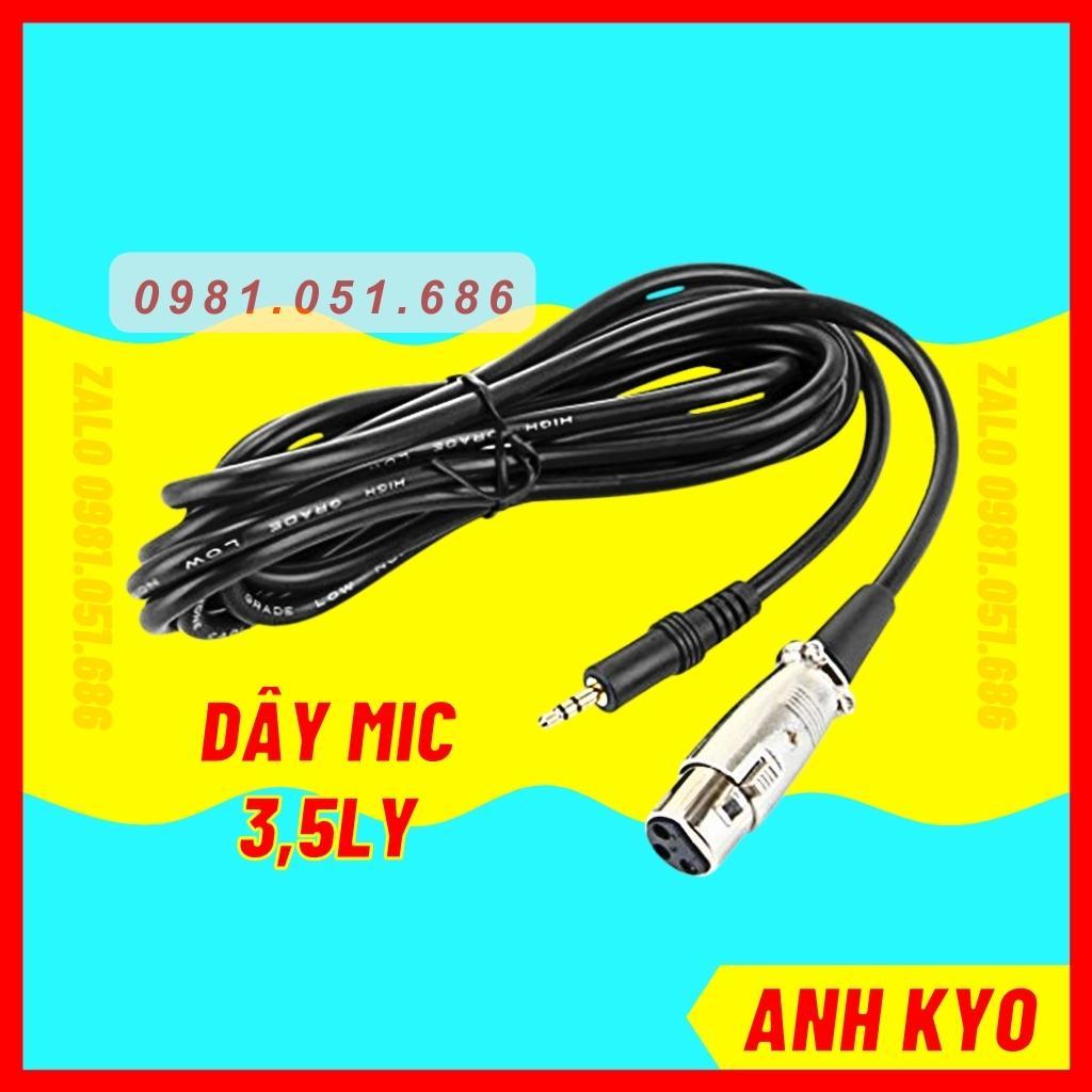 DÂY XLR - 3.5 chuyên dụng cho mic thu âm và sound card lọc nhiễu tốt cho âm thanh chuẩn nhất