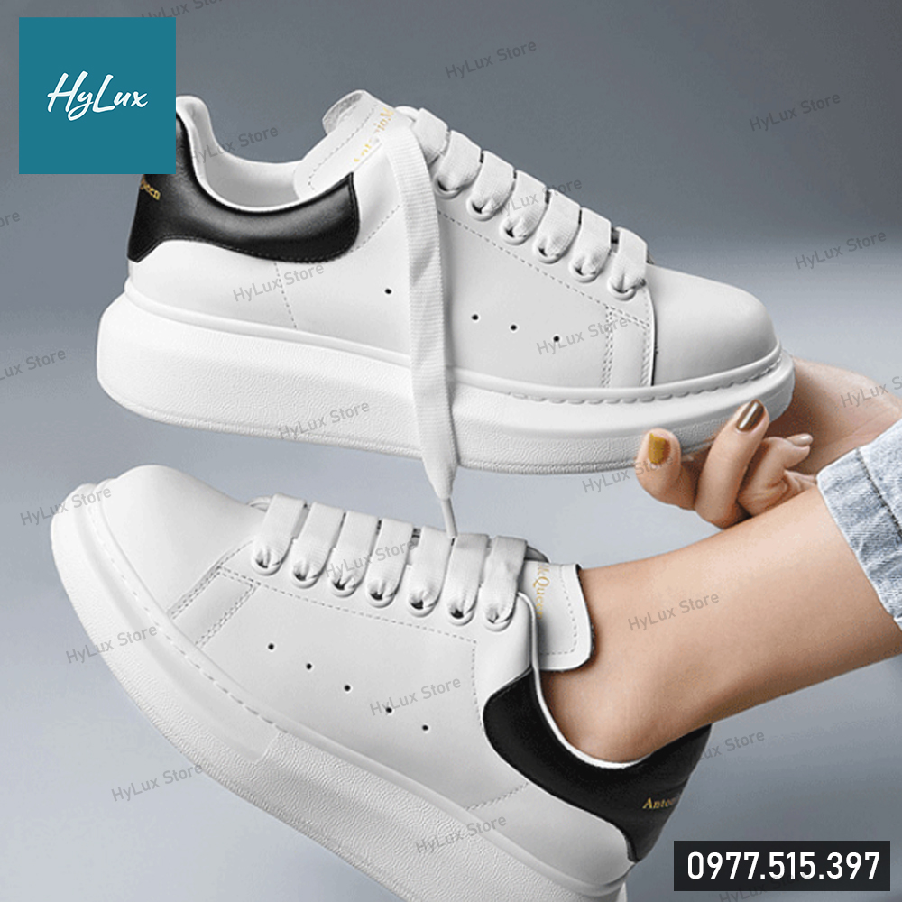 Dây giày McQueen bản to 16mm 3 màu cao cấp - Dây giày MCQ
