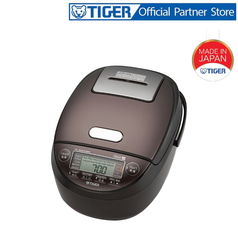 Nồi Cơm Điện Tử Cao Tần Áp Suất Tiger 5 Trong 1 JPK-W18W [1.8L] - Hàng Chính Hãng