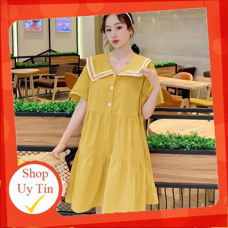 Đầm bầu thiết kế cao cấp chất lụa hànCam kết y hìnhthiết kế sang chẳng️free size 42~68kg