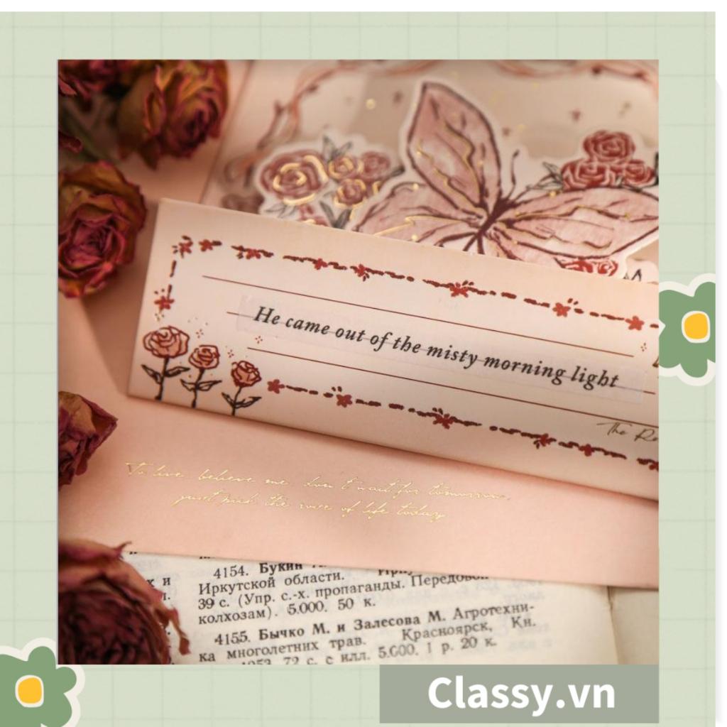 Thiệp in nổi 3D Classy phong cách vintage cổ điển Q1367