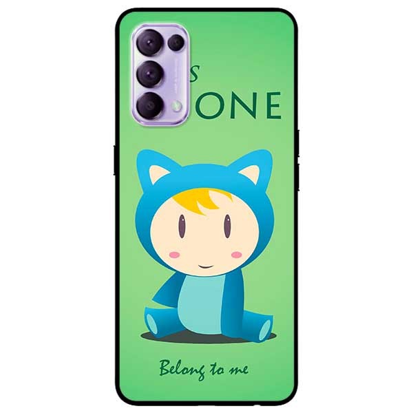 Ốp lưng dành cho Oppo Reno 5 mẫu Mèo Xanh